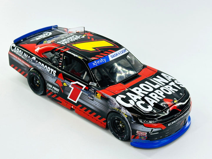 Sam Mayer 2024 Carolina Carports Texas 4/13 Race Win 1:24 Nascar Diecast - FOIL NUMBER CAR - Xfinity Series