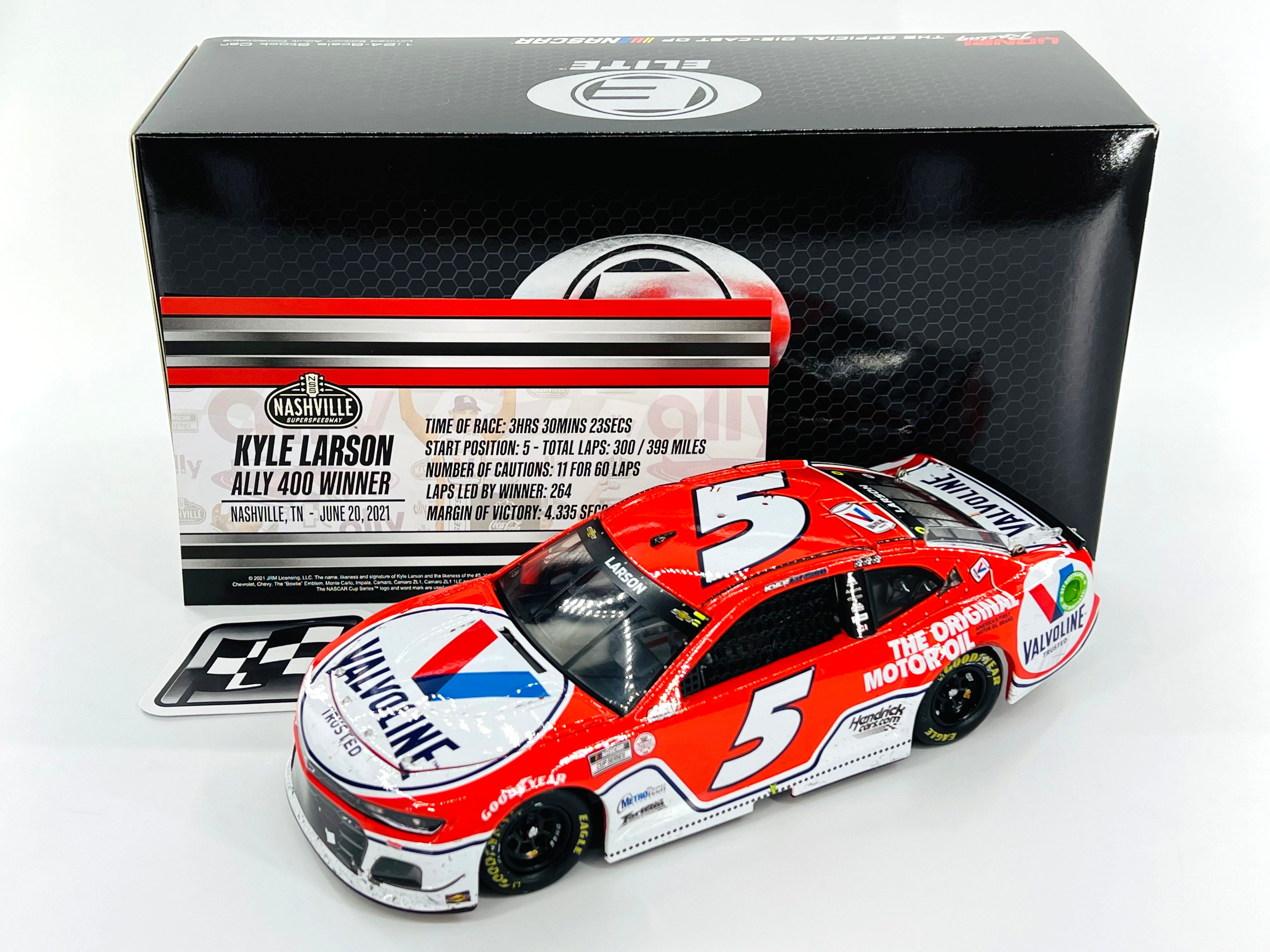 Nascar Collection Kyle store Larson Valvoline Nashville Win